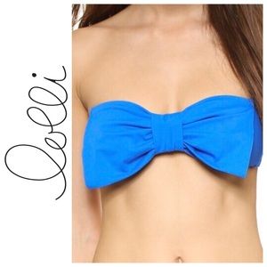Lolli Bow Swim Top Blue
